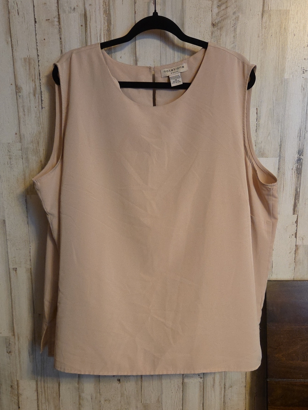 Notations Light Beige Sleeveless Camisole Top